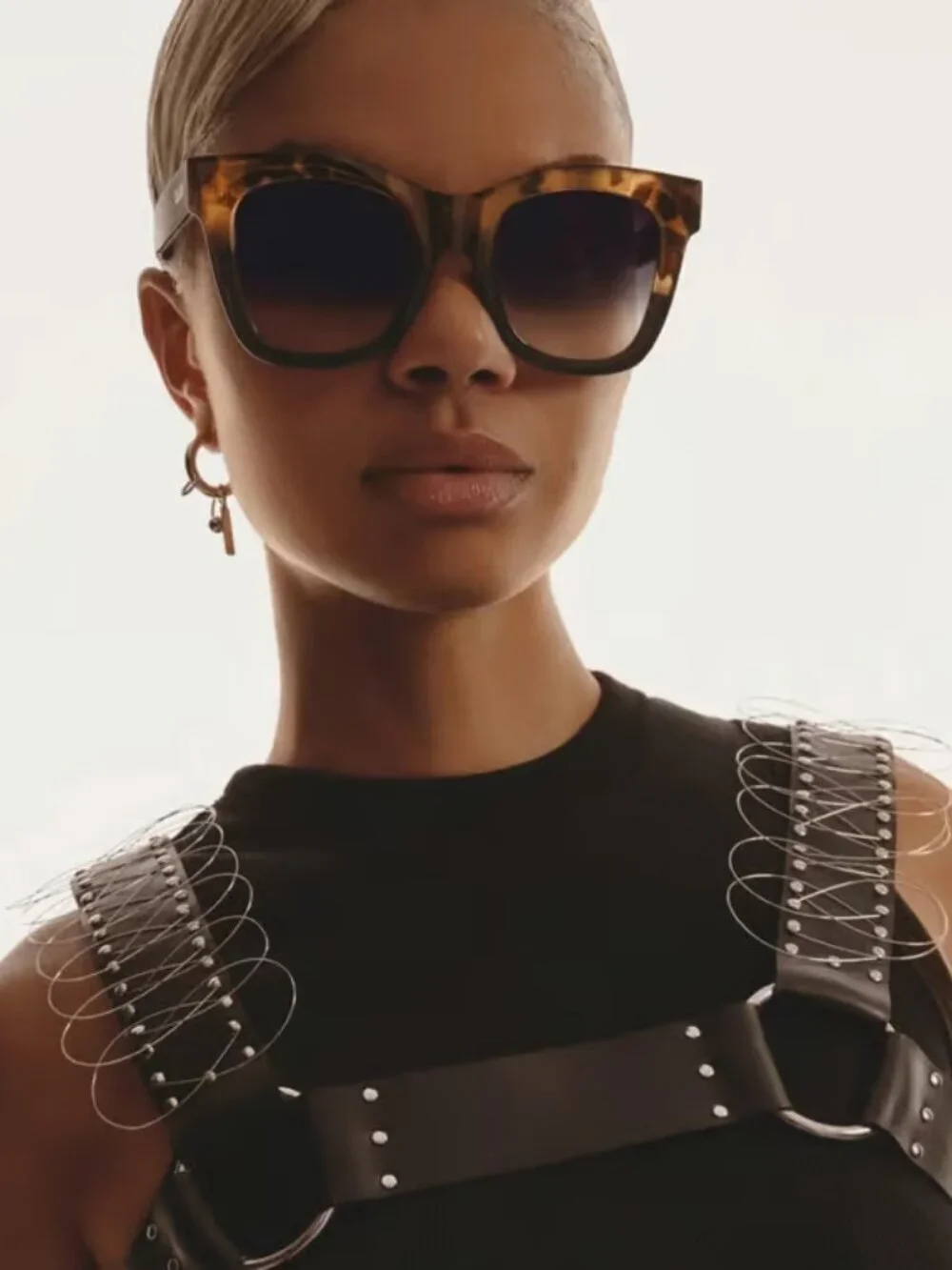 Quay Australia AFTER HOURS tortoise black fade Sunglasses oversized style.